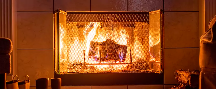 Mendota Hearth Landscape Fireplace Installation in Middle River, Maryland