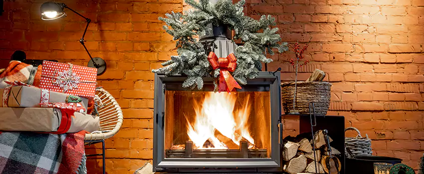 Travis Industries Linear Gas Fireplace Installation in Middle River, Maryland